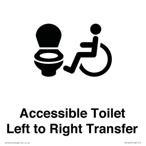 Accessible Toilet with Left to Right Transfer
